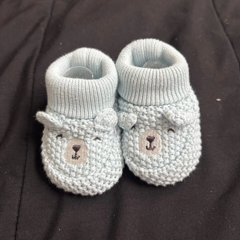 Carter's Blue Bear Booties